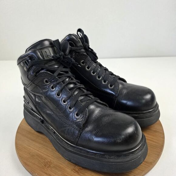 Dr Martens 8728 90s DM's Chunky Combat Boots England Sz 9 UK 10 US Platform Shoe - Picture 4 of 13